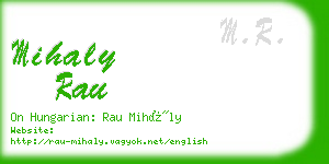 mihaly rau business card